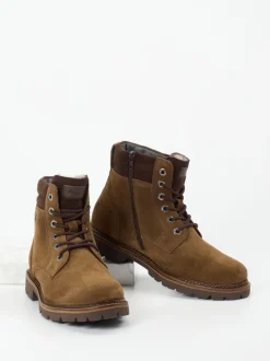 Sioux – Schnürboots aus Veloursleder braun