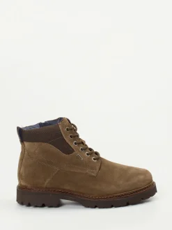 Sioux – Schnürboots aus Veloursleder braun