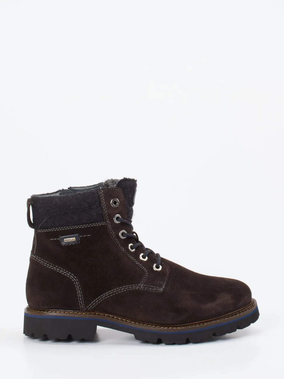 Sioux – Schnürboots aus Veloursleder dunkelbraun