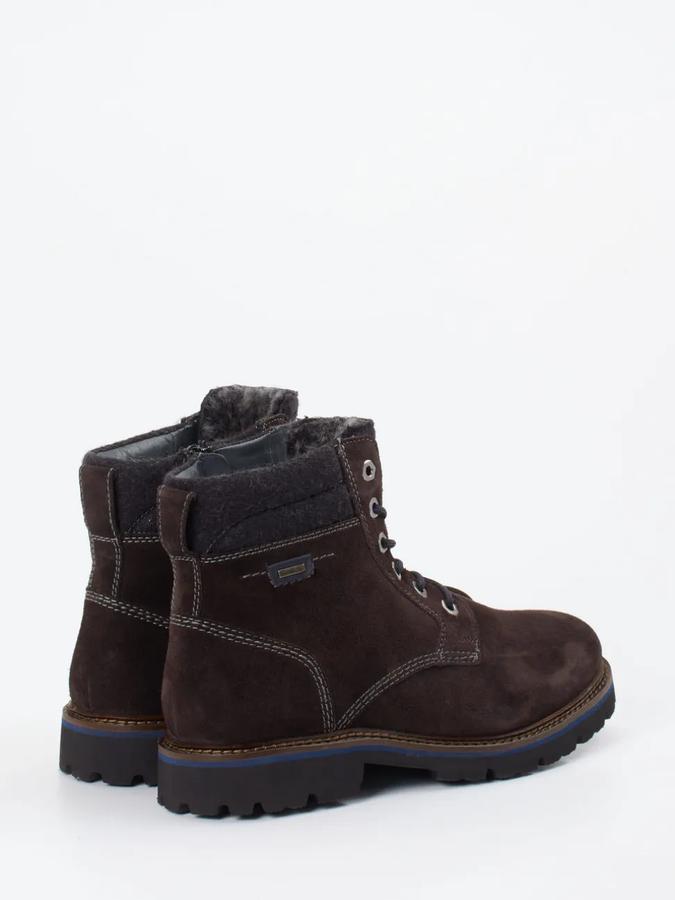 Sioux – Schnürboots aus Veloursleder dunkelbraun