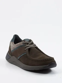 Sioux – Schnürschuh aus Veloursleder Dunkelbraun