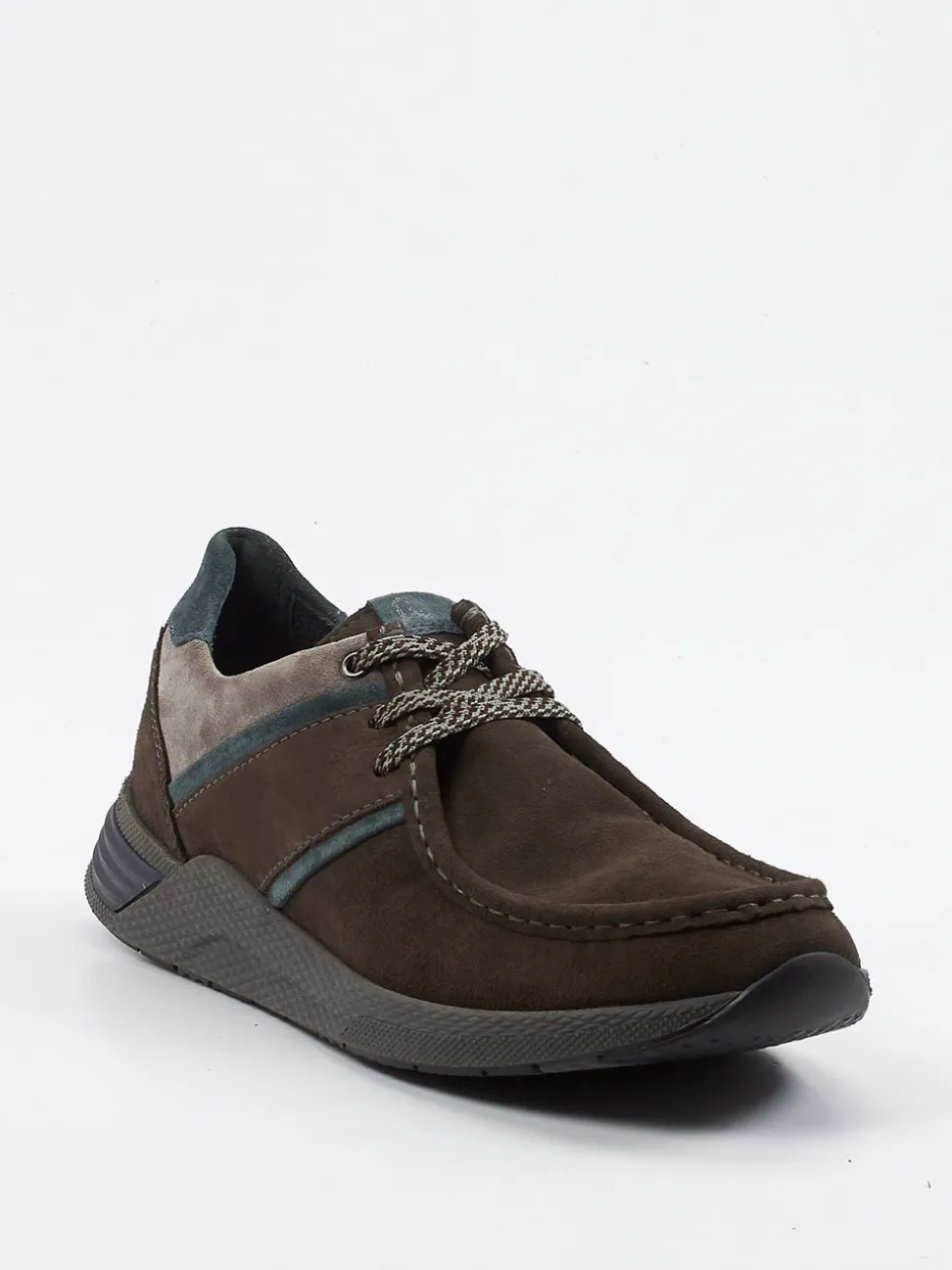 Sioux – Schnürschuh aus Veloursleder Dunkelbraun