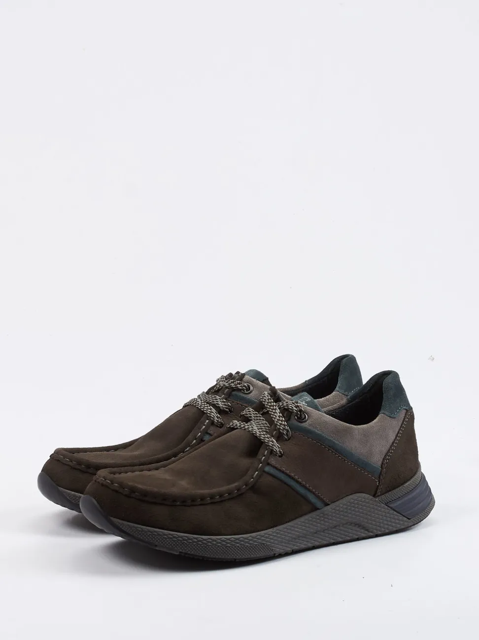 Sioux – Schnürschuh aus Veloursleder Dunkelbraun