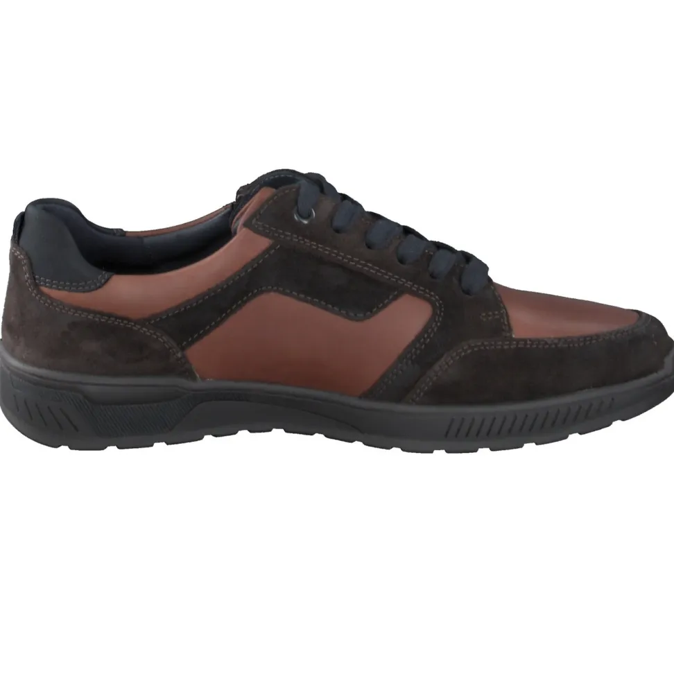Sioux – Schnürsneaker aus Fettleder dunkelbraun