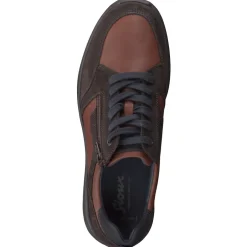 Sioux – Schnürsneaker aus Fettleder dunkelbraun
