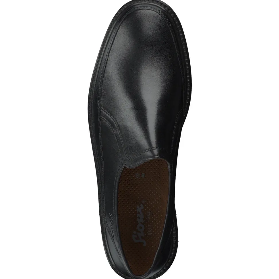 Sioux – Slipper aus Lammleder in Schwarz