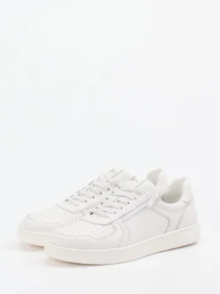 Sioux – Sneaker aus Glattleder Offwhite