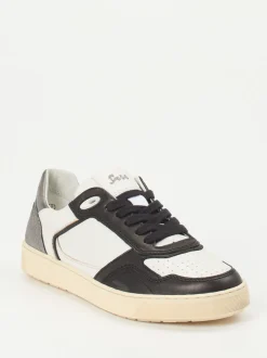 Sioux – Sneaker aus Kalbleder mit Metallic-Ferse