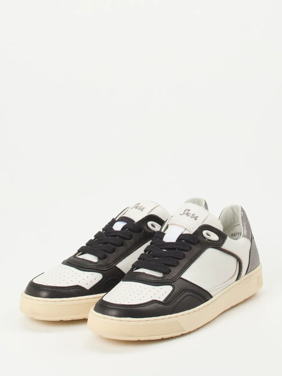 Sioux – Sneaker aus Kalbleder mit Metallic-Ferse