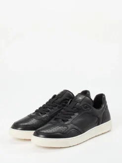 Sioux – Sneaker aus Kalbleder schwarz