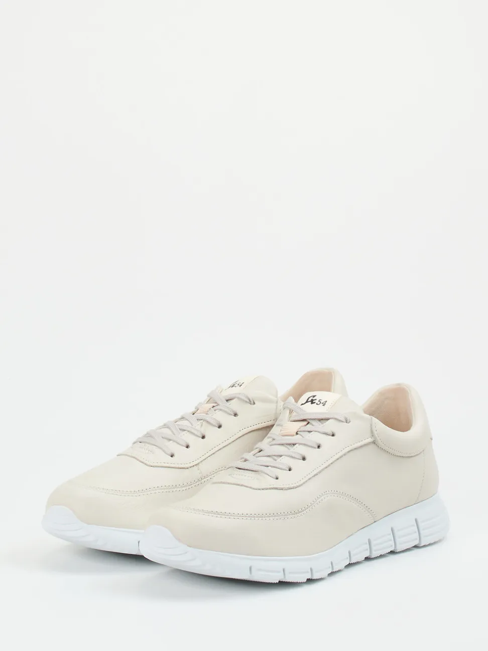 Sioux – Sneaker aus Kalbleder in Cremeweiß