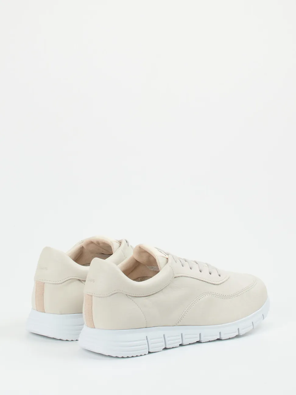 Sioux – Sneaker aus Kalbleder in Cremeweiß