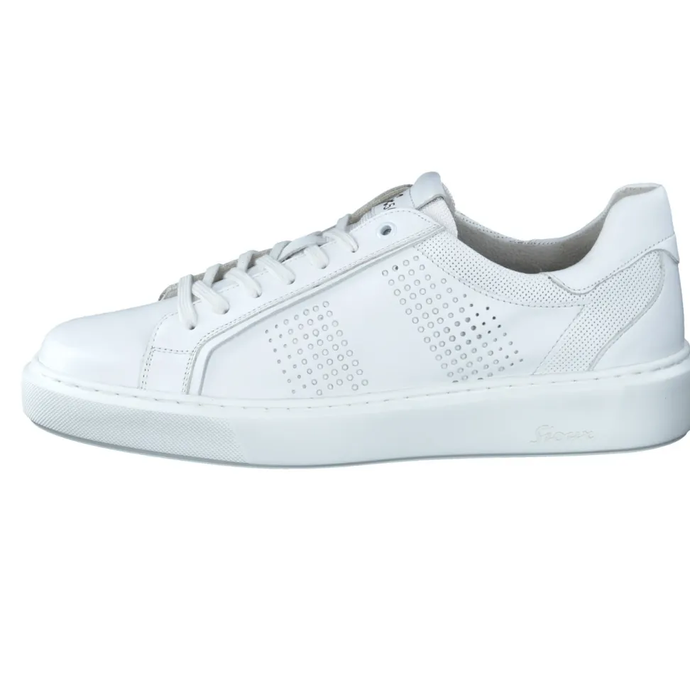 Sioux – Sneaker aus Kalbleder Weiß