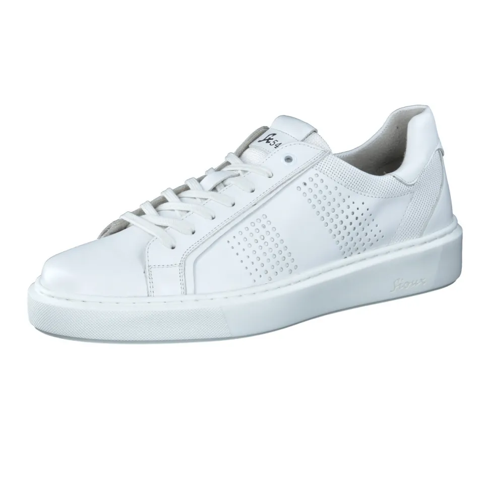 Sioux – Sneaker aus Kalbleder Weiß