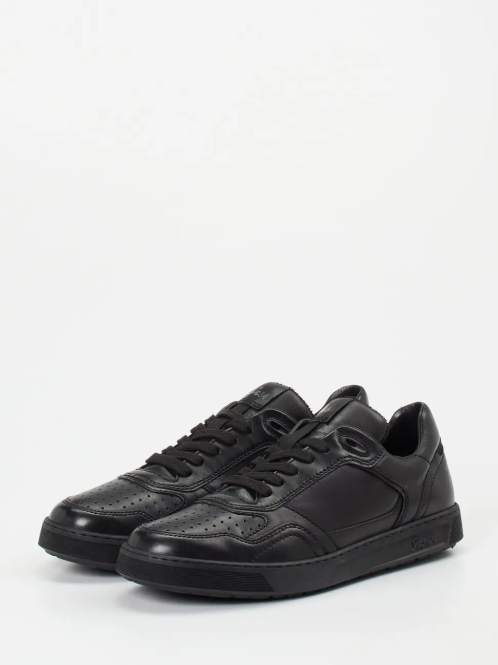 Sioux – Sneaker aus Kalbleder schwarz