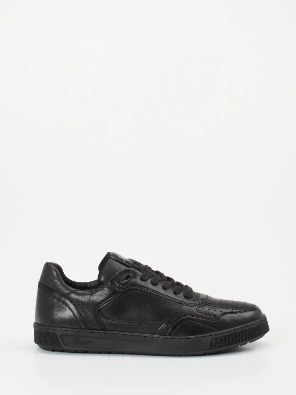 Sioux – Sneaker aus Kalbleder schwarz