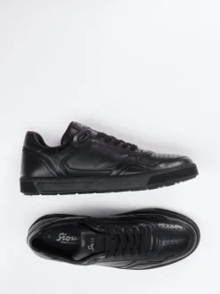 Sioux – Sneaker aus Kalbleder schwarz