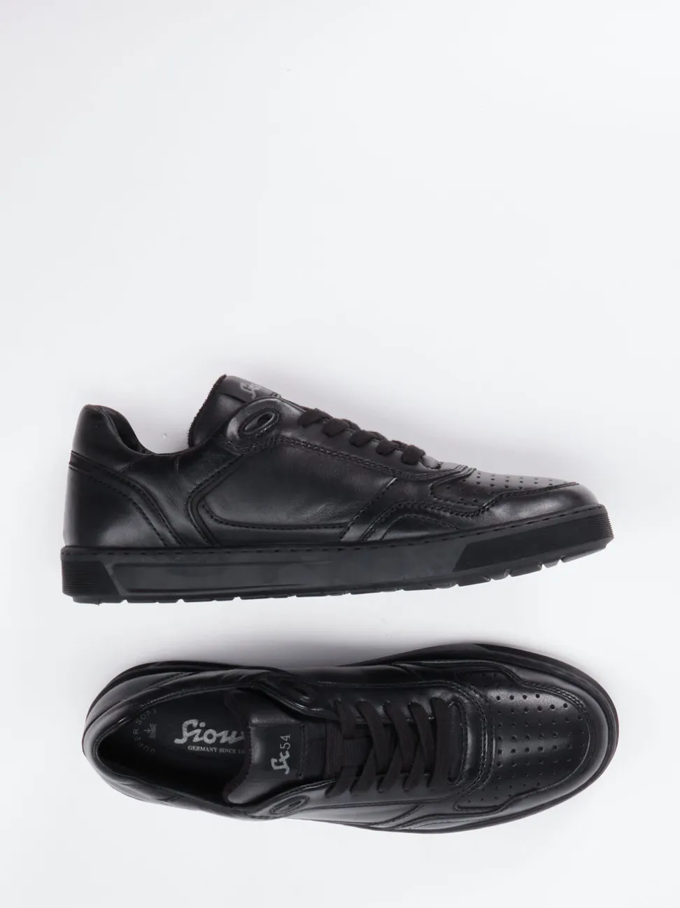 Sioux – Sneaker aus Kalbleder schwarz