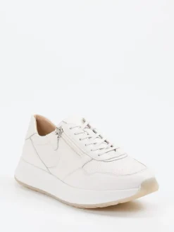 Sioux – Sneaker aus Kalbleder Offwhite