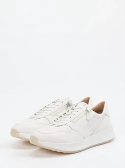 Sioux – Sneaker aus Kalbleder Offwhite