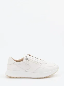 Sioux – Sneaker aus Kalbleder Offwhite