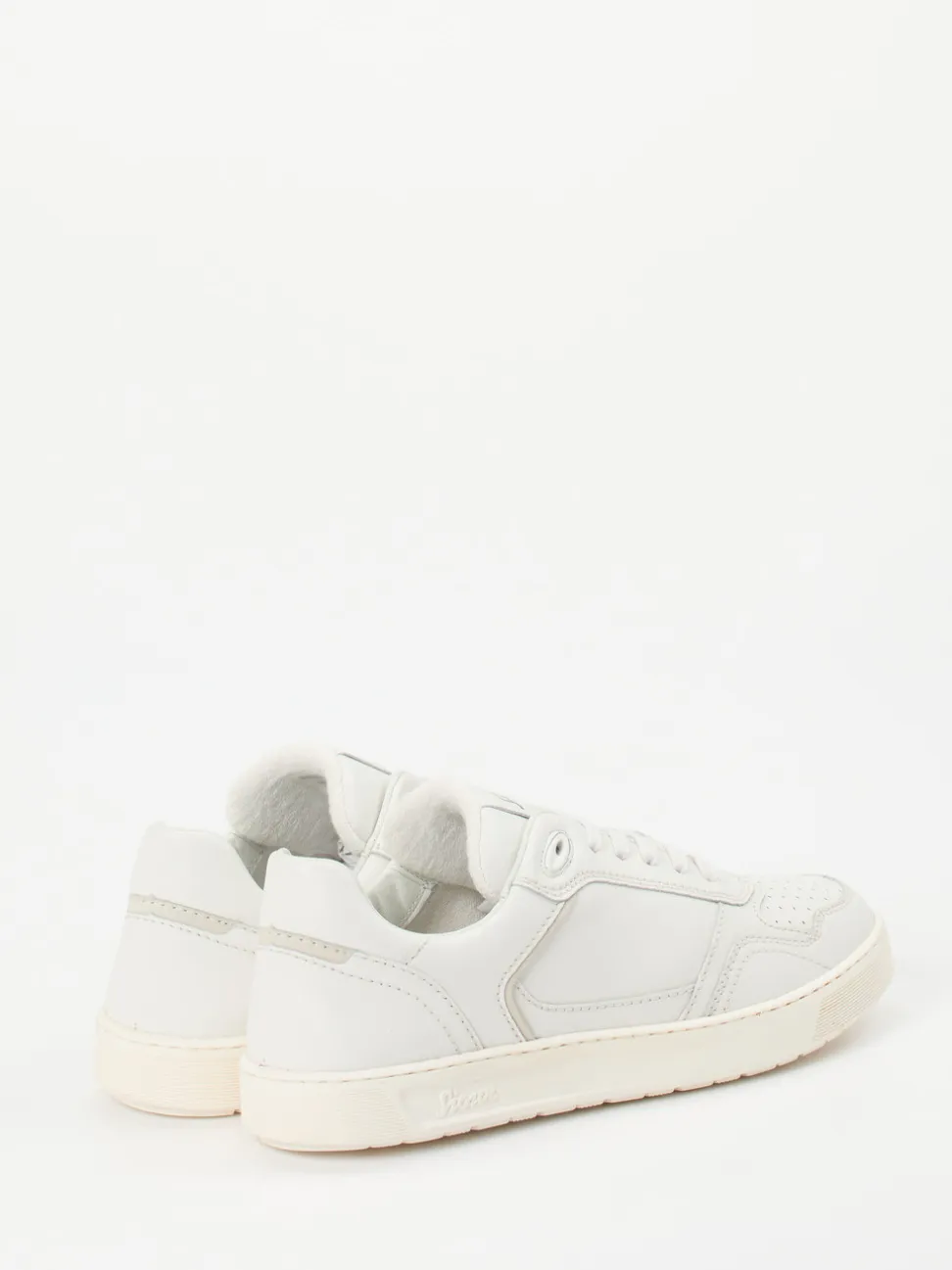 Sioux – Sneaker aus Kalbleder Off-White