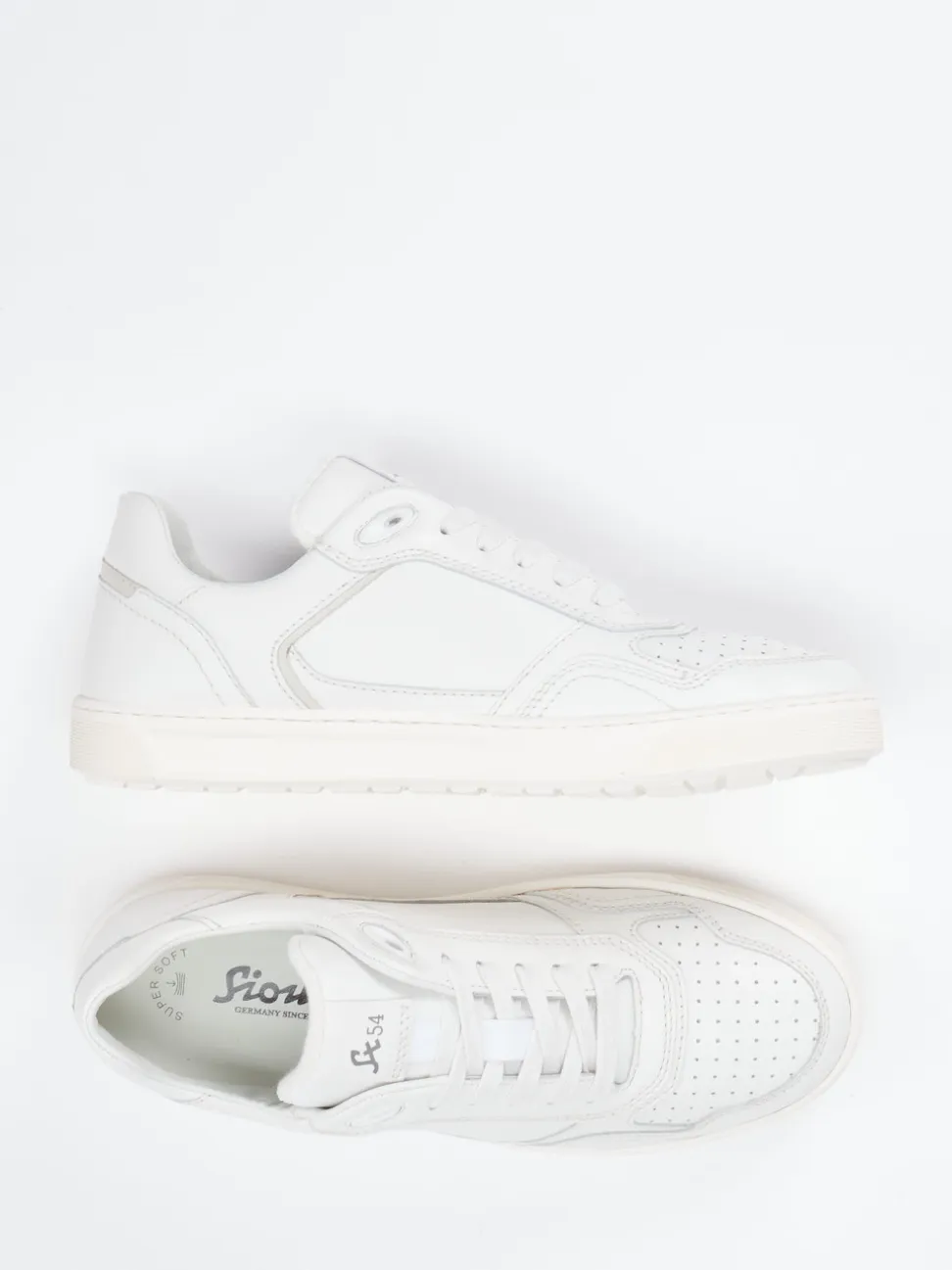Sioux – Sneaker aus Kalbleder Off-White