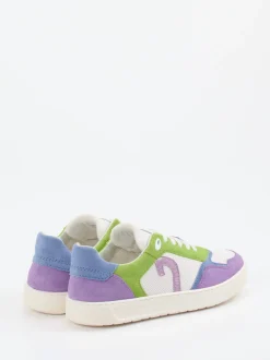 Sioux – Sneaker aus Kalbleder und Veloursleder multicolor
