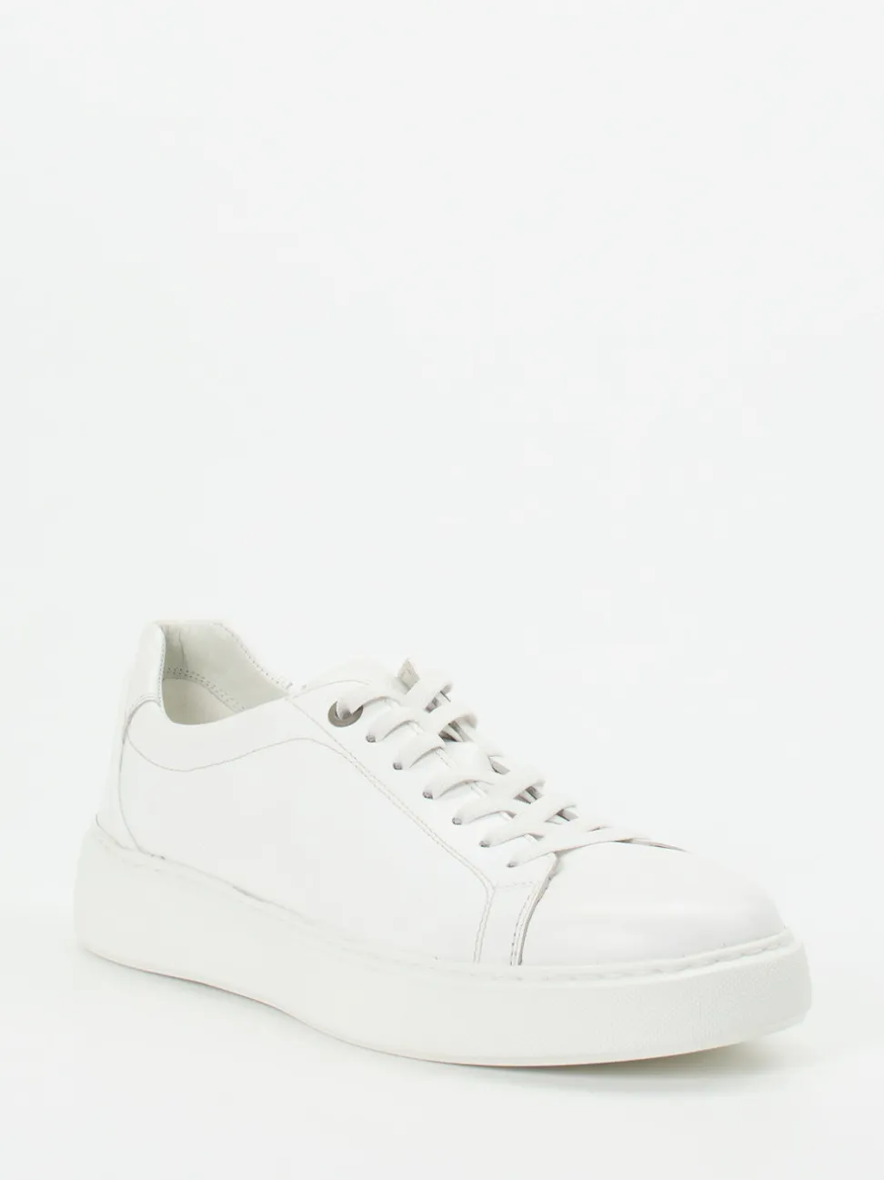 Sioux – Sneaker aus Kalbleder in Weiß