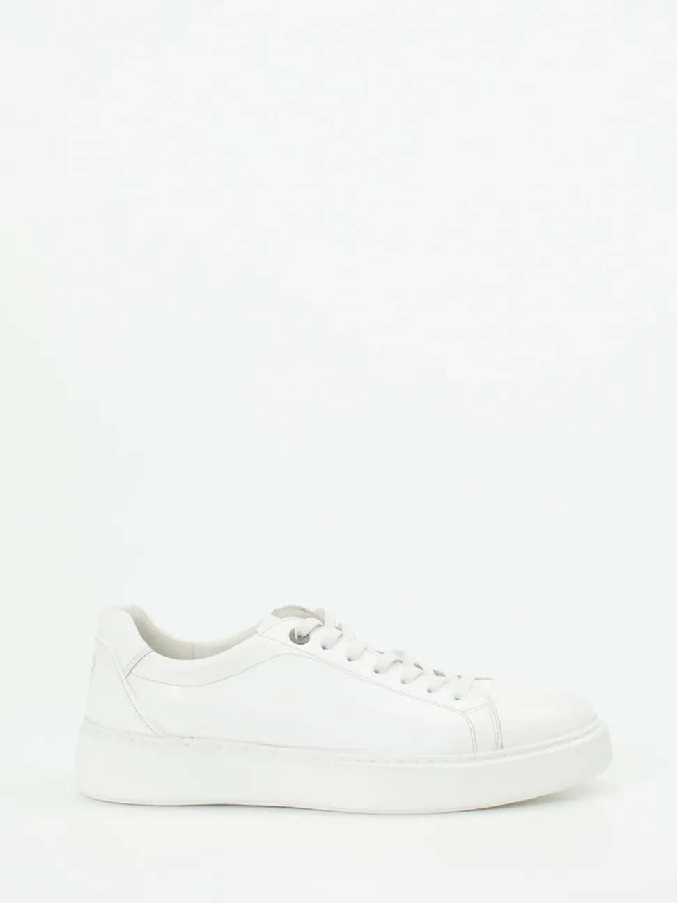 Sioux – Sneaker aus Kalbleder in Weiß