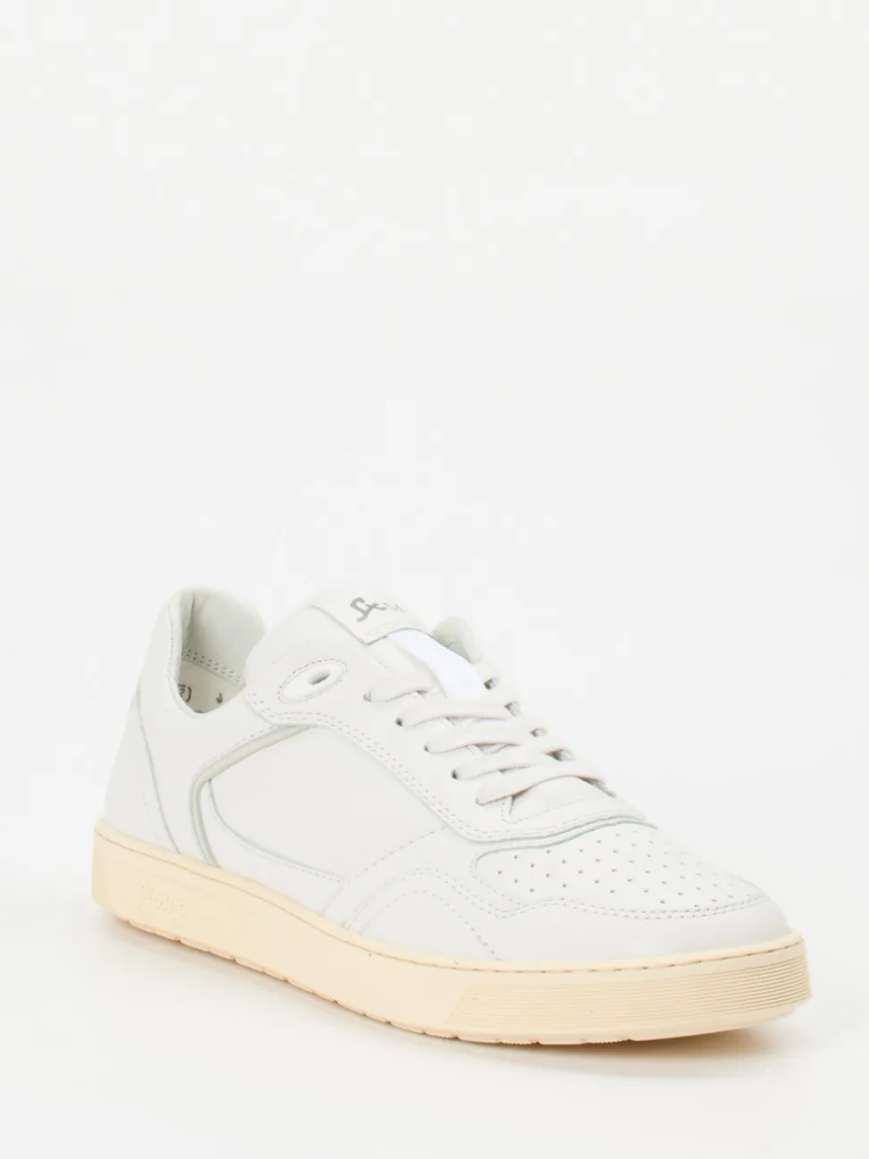 Sioux – Sneaker aus Kalbleder in Off-White
