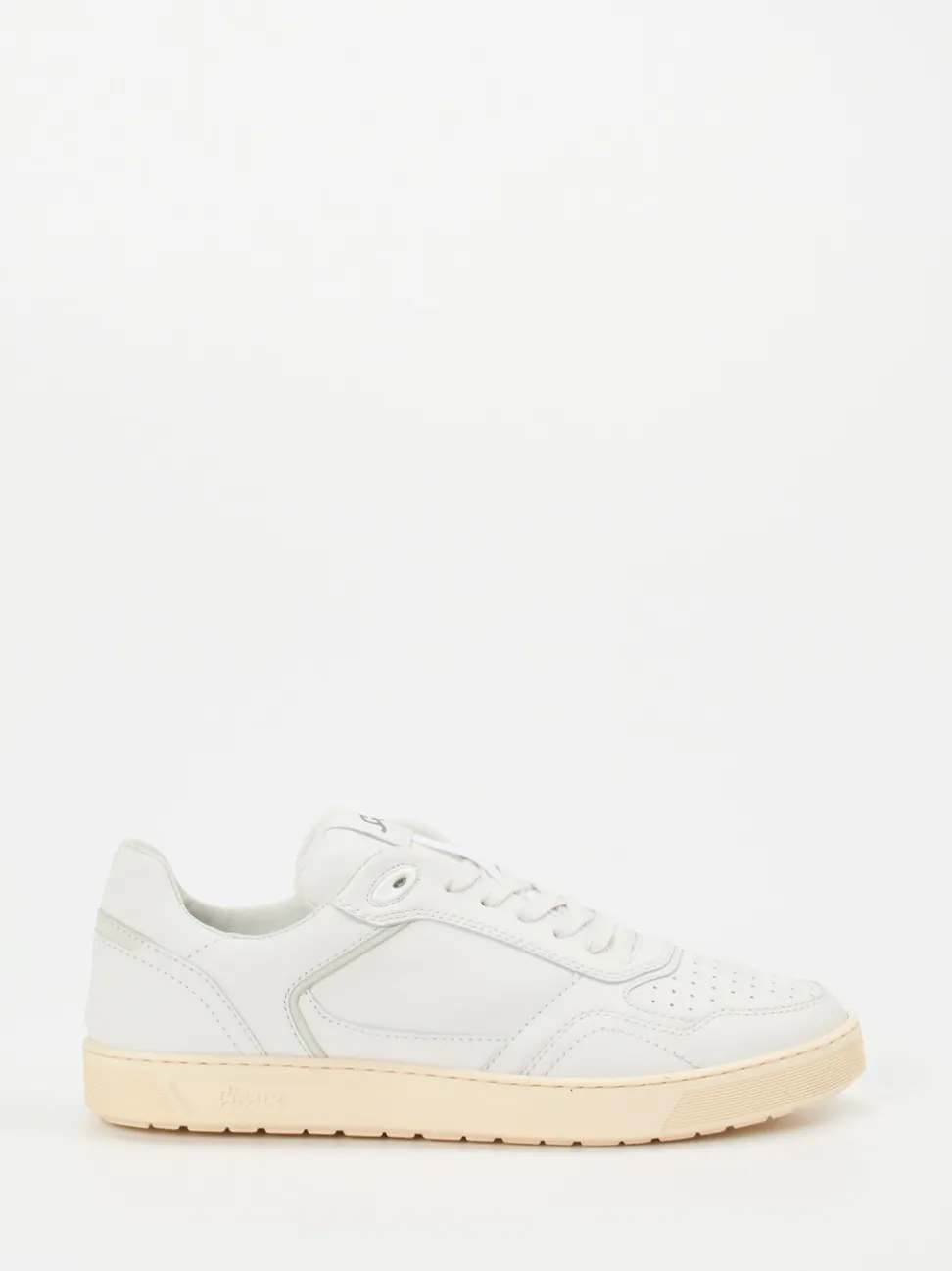 Sioux – Sneaker aus Kalbleder in Off-White