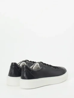Sioux – Sneaker aus Kalbleder in Tiefschwarz