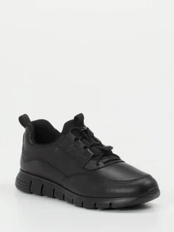 Sioux – Sneaker aus Kalbleder in Schwarz