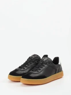 Sioux – Sneaker aus Kalbleder in Schwarz