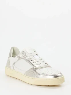 Sioux – Sneaker aus Kalbleder mit Metallic-Details