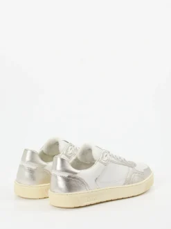 Sioux – Sneaker aus Kalbleder mit Metallic-Details