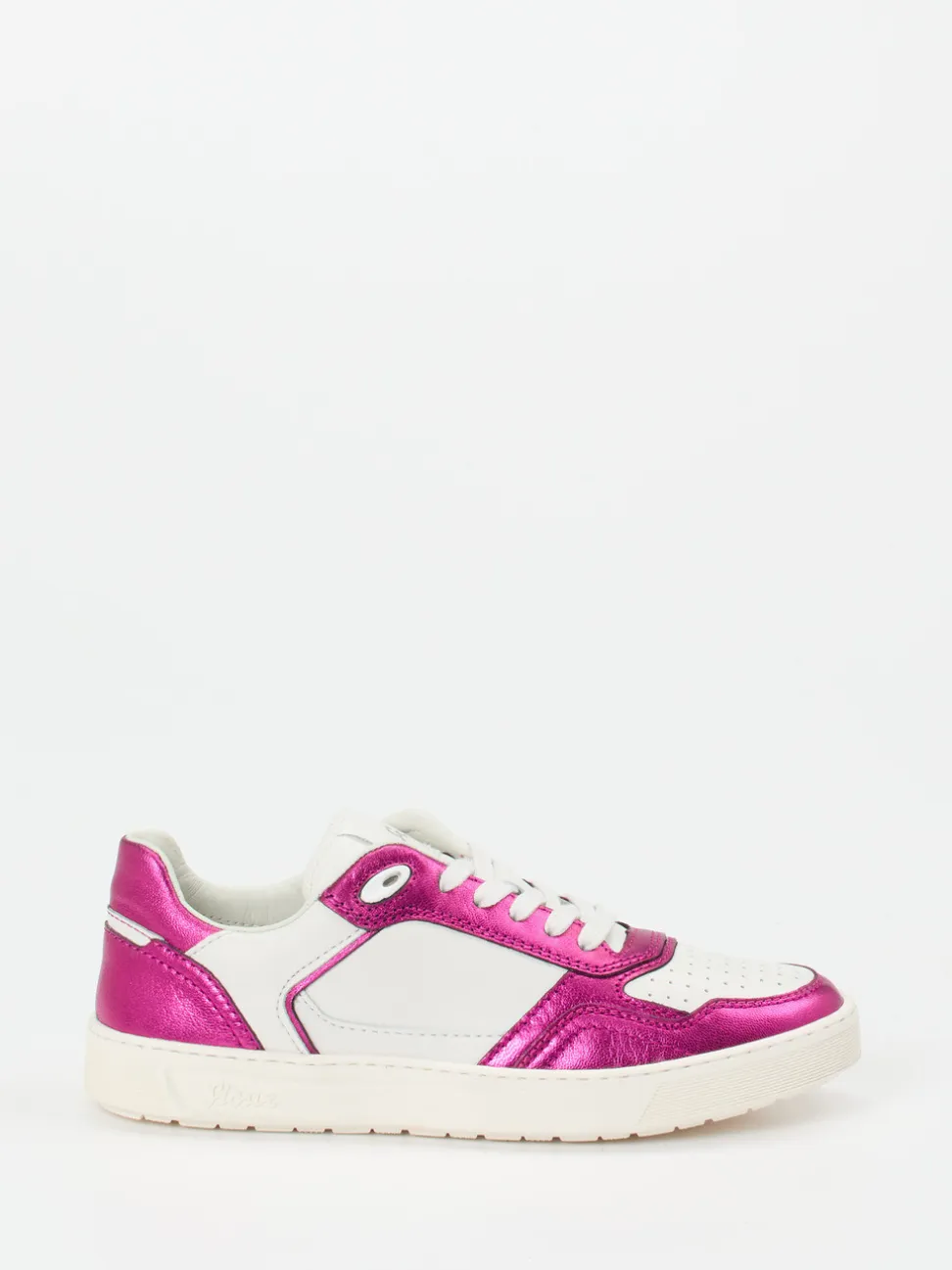 Sioux – Sneaker aus Lammnappa mit Metallic-Pink