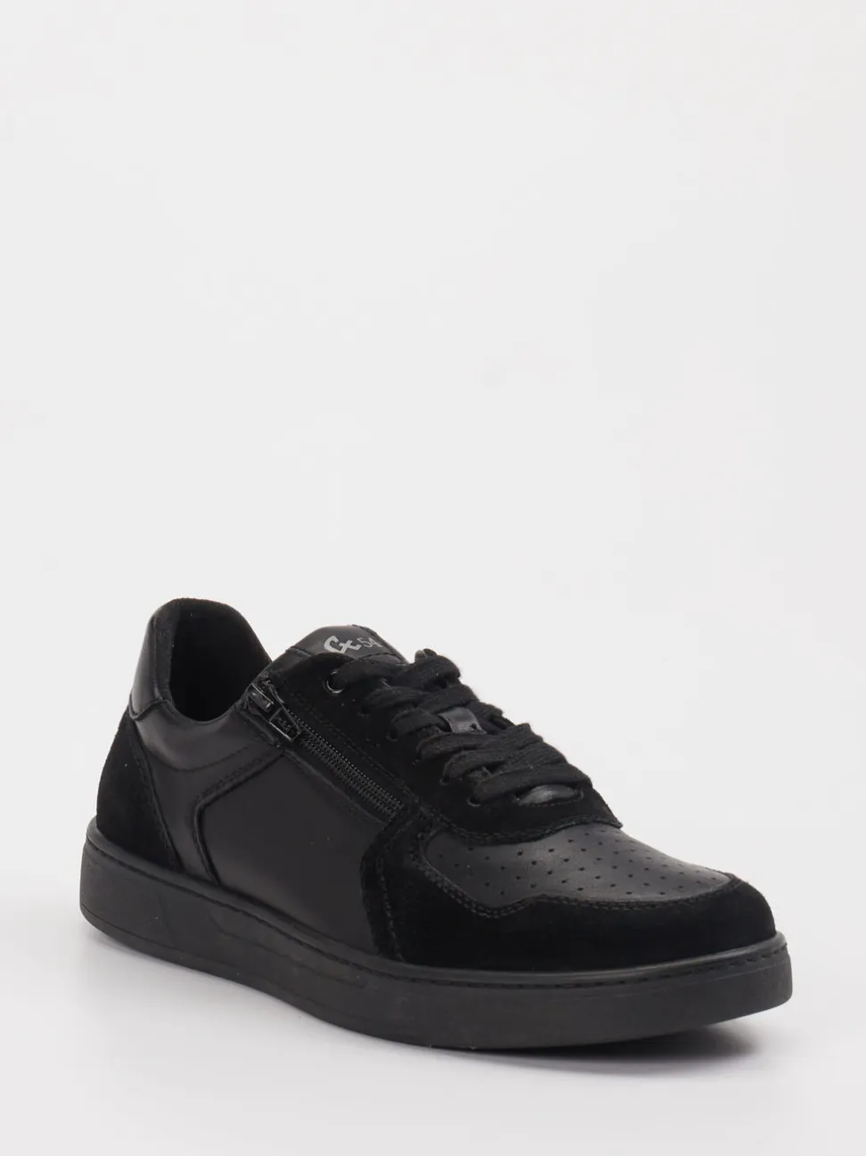 Sioux – Sneaker aus Leder in Schwarz