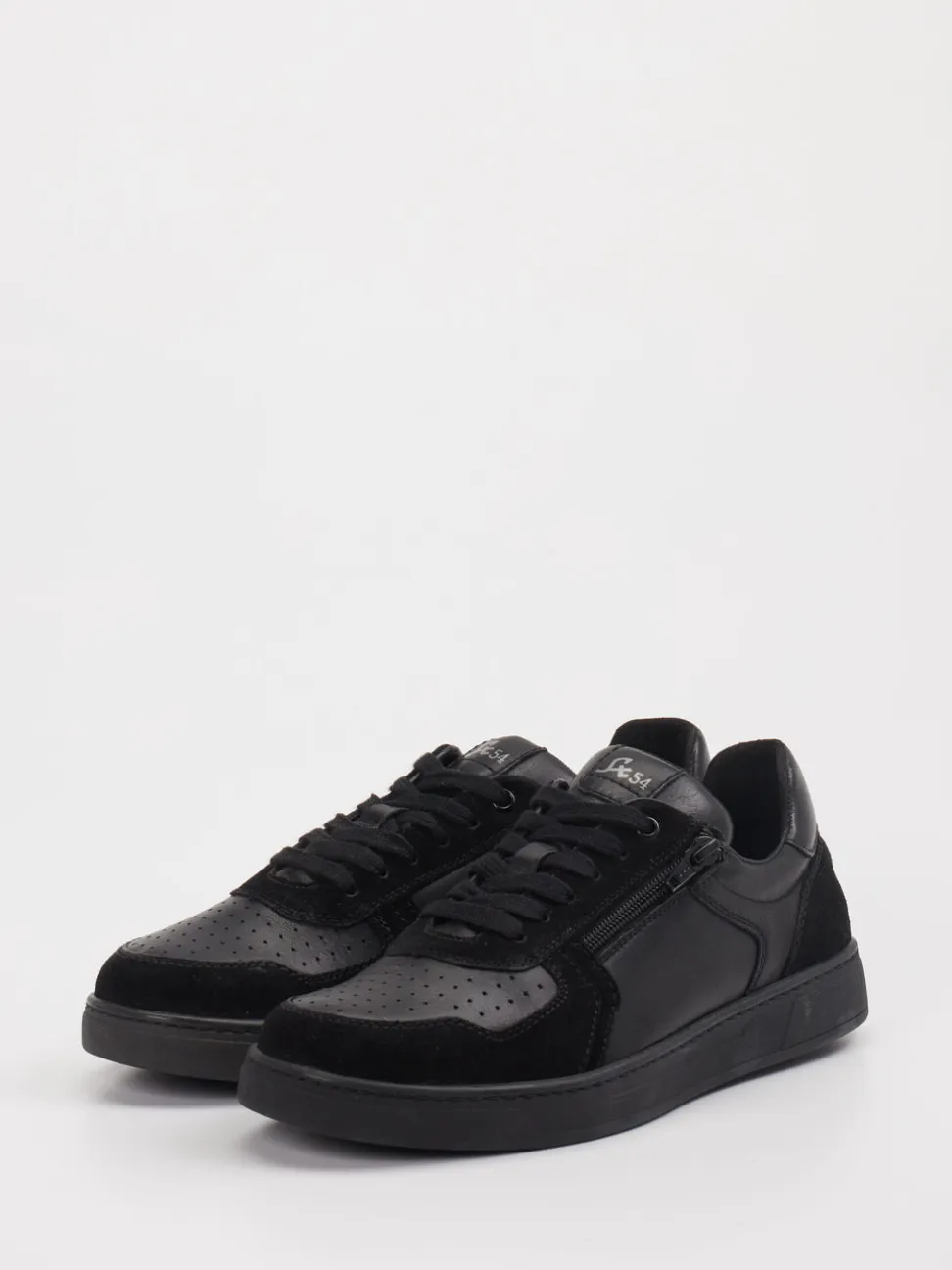 Sioux – Sneaker aus Leder in Schwarz