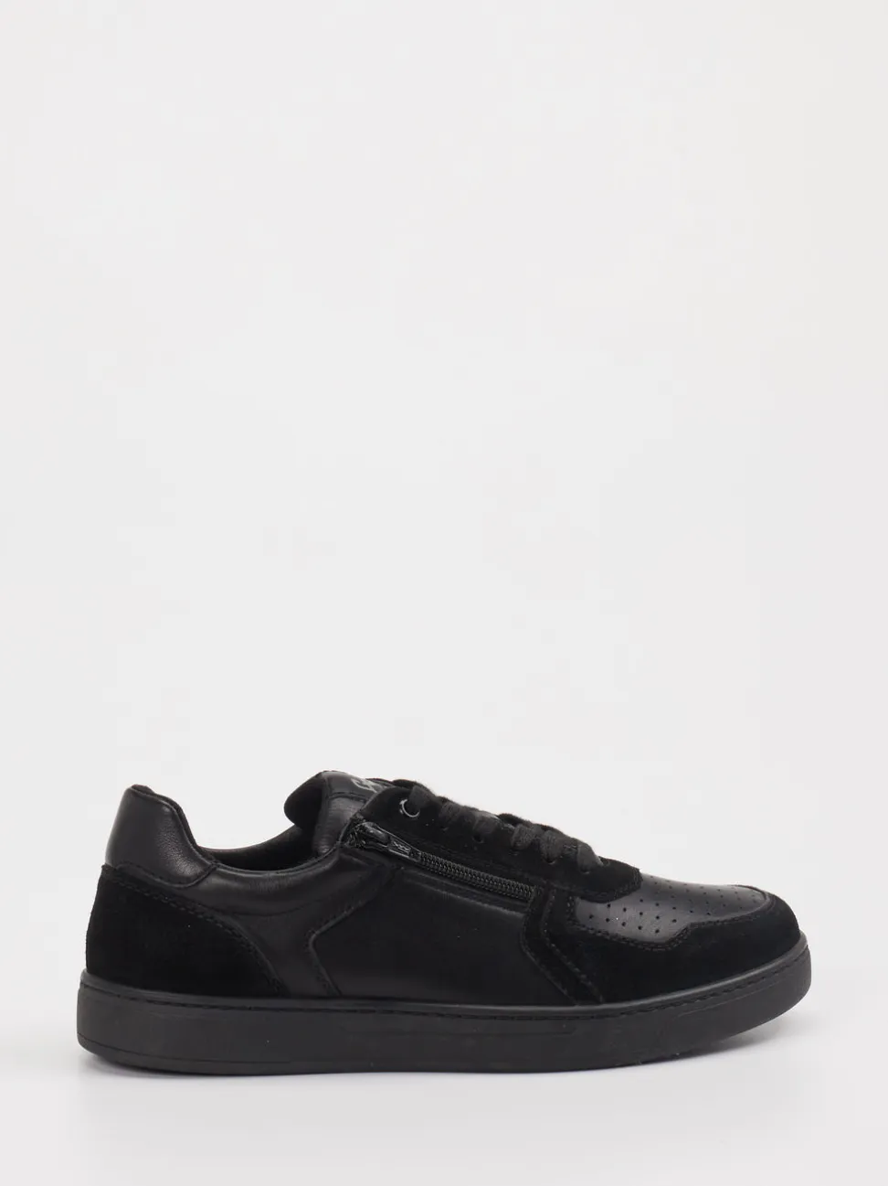 Sioux – Sneaker aus Leder in Schwarz