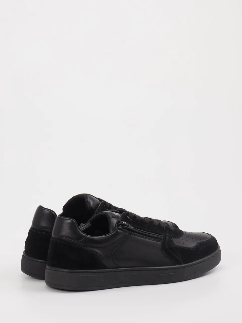 Sioux – Sneaker aus Leder in Schwarz