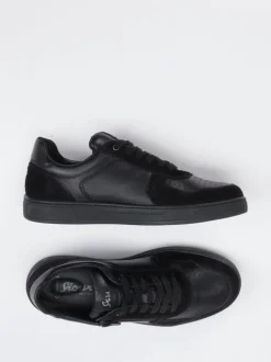 Sioux – Sneaker aus Leder in Schwarz