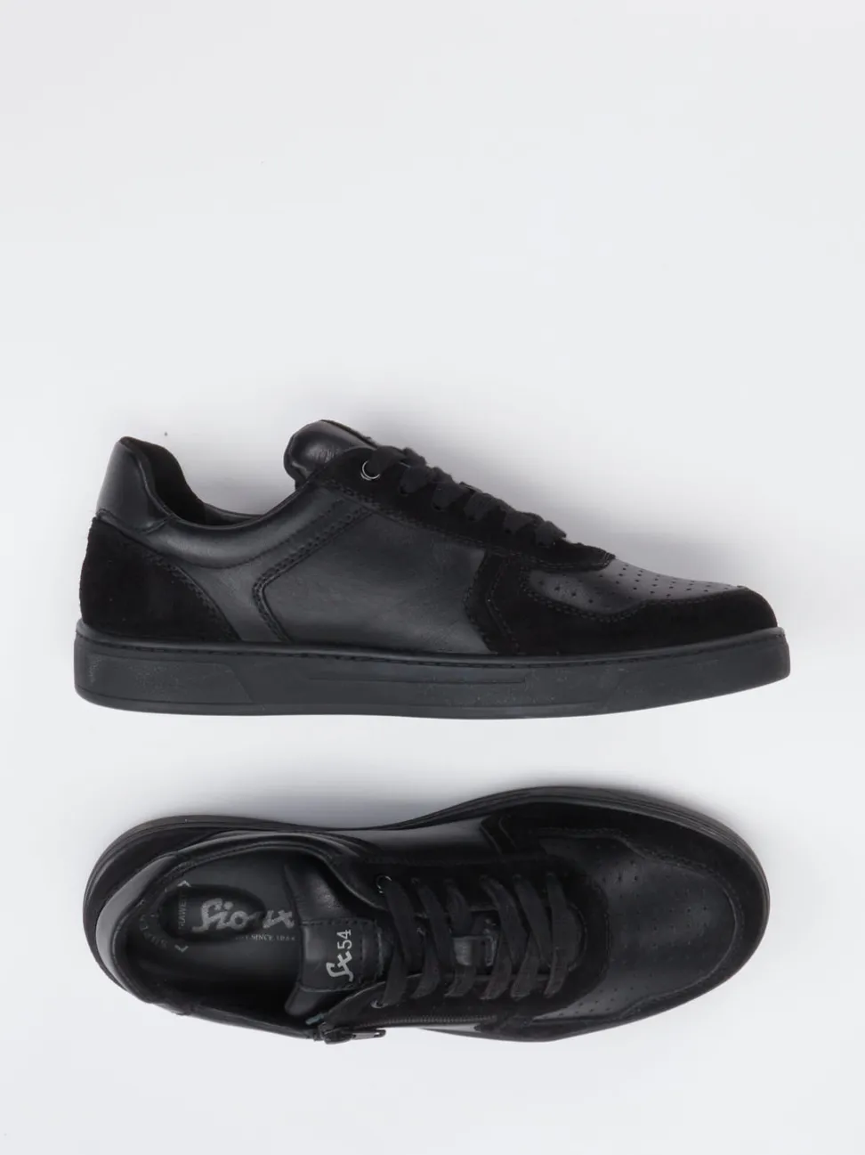 Sioux – Sneaker aus Leder in Schwarz