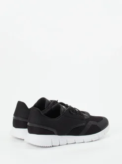 Sioux – Sneaker aus Textil und Mesh schwarz