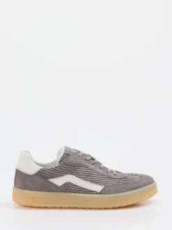 Sioux – Sneaker aus Veloursleder graubeige