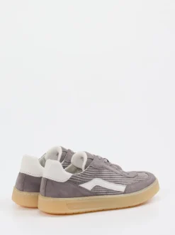 Sioux – Sneaker aus Veloursleder graubeige