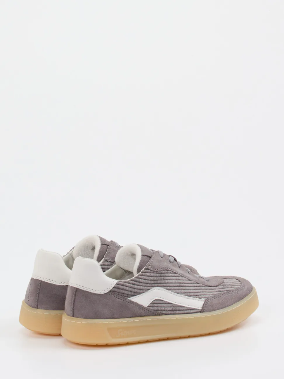 Sioux – Sneaker aus Veloursleder graubeige