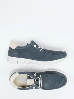 Sioux – Sneaker aus Veloursleder Dunkelblau
