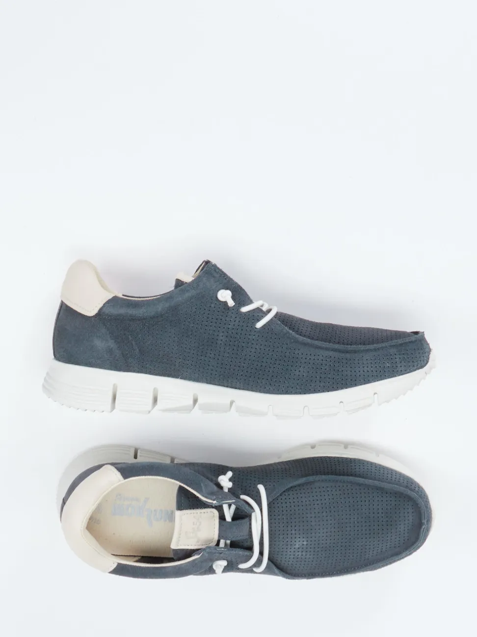 Sioux – Sneaker aus Veloursleder Dunkelblau